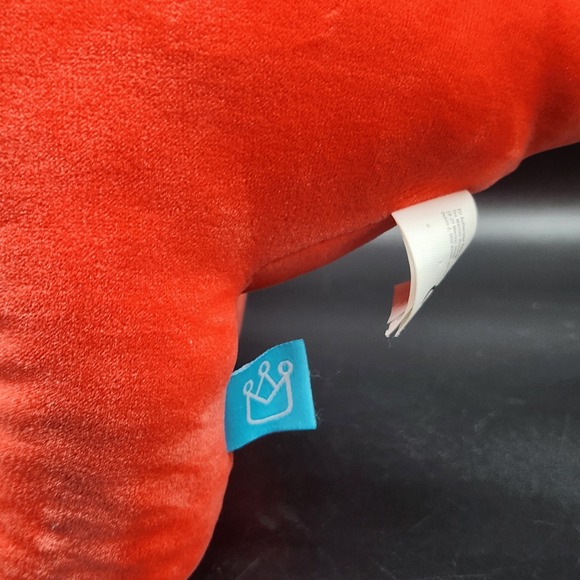 Manhatten Toys Red/Deep Pink Weighted Plush Dinosaur Toy Cute Kids Gift - Picture 2 of 12